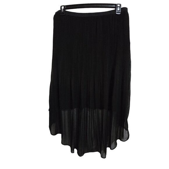 Worthington whimsigoth Black Flowy High-Low Skirt XL withy acedemia - Picture 4 of 4
